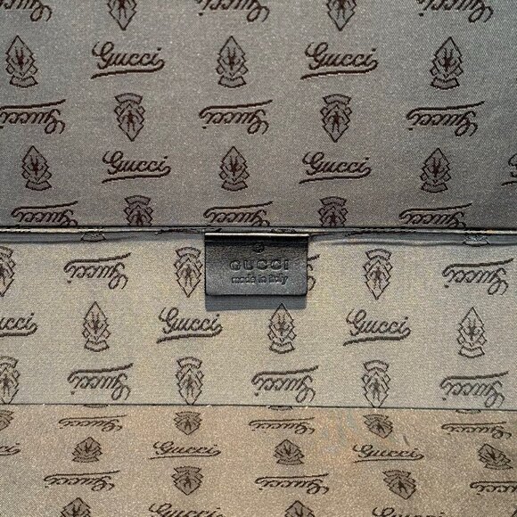 Gucci Black Leather Guccissima GG Embossed Trunk Suitcase - Picture 13 of 16